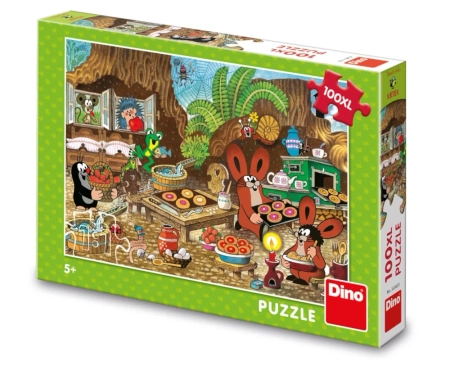 Krecik i Przyjaciele, Puzzle XL dla dzieci, Krecik w kuchni, 100 el.