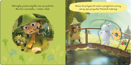 Poznaj Muminki, Książka z ruchomymi obrazkami, Harper Kids, 10 stron