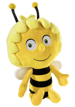 Heunec, Pluszowa maskotka Pszczółka Maja 30 cm, oryginalna, na licencji