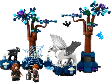 Klocki Lego Harry Potter 76432 Zakazany Las: magiczne stworzenia, 172 elementy, 2 figurki postaci i 3 figurki stworzeń w tym Hardodzioba, super jakość, oryginalne klocki, wiek dziecka 8+