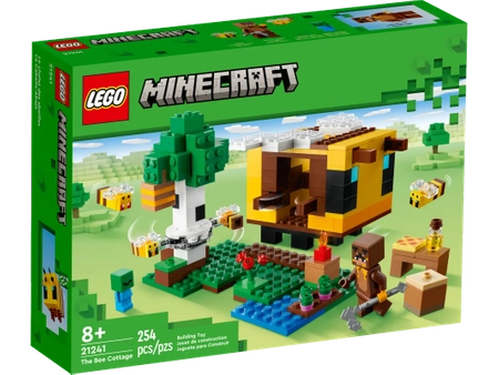 Klocki Lego Minecraft 21241 Pszczeli ul, 254 elementy, wprost z popularnej gry, oryginalne klocki, wysoka jakość, dla dzieci w wieku 8+