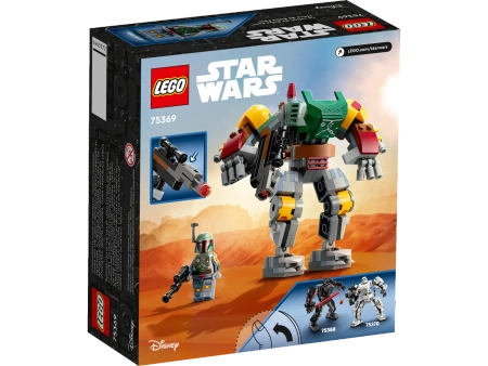 Klocki Lego Star Wars 75369 Mech Boby Fetta, 155 elementów, mini figurka Boby z blasterem, mech, super prezent dla miłośników Gwiezdnych Wojen, oryginalne klocki Lego, wiek dziecka 6+