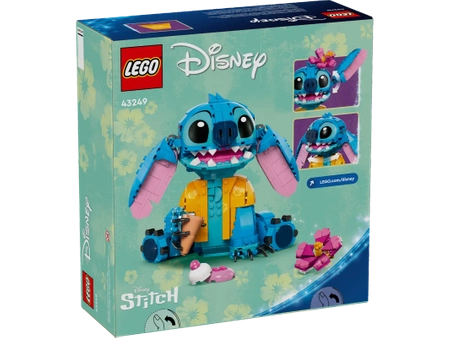 Klocki Lego Disney 43249 Stitch, 730 elementów, oryginalny z bajki Lilo i Stitch, klocki oryginalne, szybka wysyłka, wiek dziecka 9+