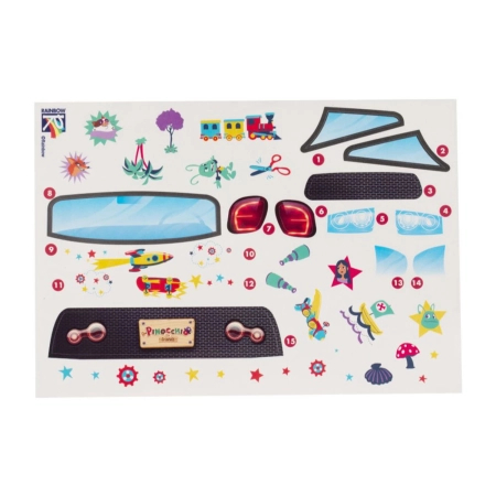 Pinokio i przyjaciele, Samochód i figurka Frida, kabriolet z otwieranym bagażnikiem, pojazd można okleić naklejkami, zabawka dla dzieci w wieku 3+