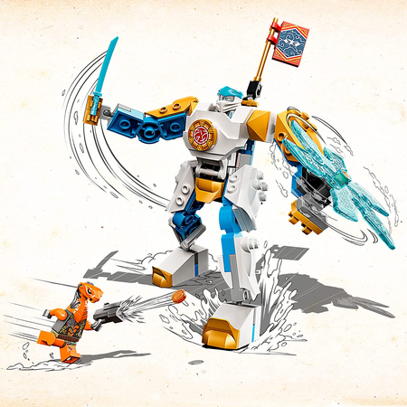 Klocki Lego Ninjago 71761, Energetyczny mech Zane’a EVO, 2 figurki, 95 elementów, wysoka jakość, oryginalne, wiek dziecka 6+