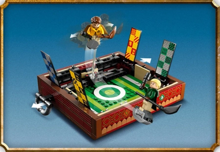 Klocki Lego Harry Potter 76416 Quidditch - Kufer, 599 elementów, boisko do quidditcha, 4 figurki, oryginalne klocki, zestaw z filmu, wiek dziecka 9 lat+