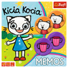 Trefl, Kicia Kocia, Gra pamięciowa dla dzieci, Memos, memory, 36 kartoników z kicią i przyjaciółmi, wiek dzieci 3+