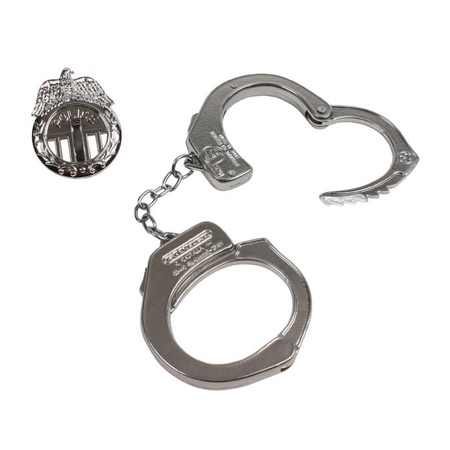 Gonher, Mały Policjant, Zabawkowe kajdanki Akcesoria policjanta, wykonane z metalu, wiek dziecka 3+