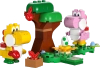 Klocki Lego Super Mario 71428 Niezwykły las Yoshiego — zestaw rozszerzający, 107 elementów, 2 figurki Różowy i żółty Yoshi, klocki oryginalne, dla sześciolatków