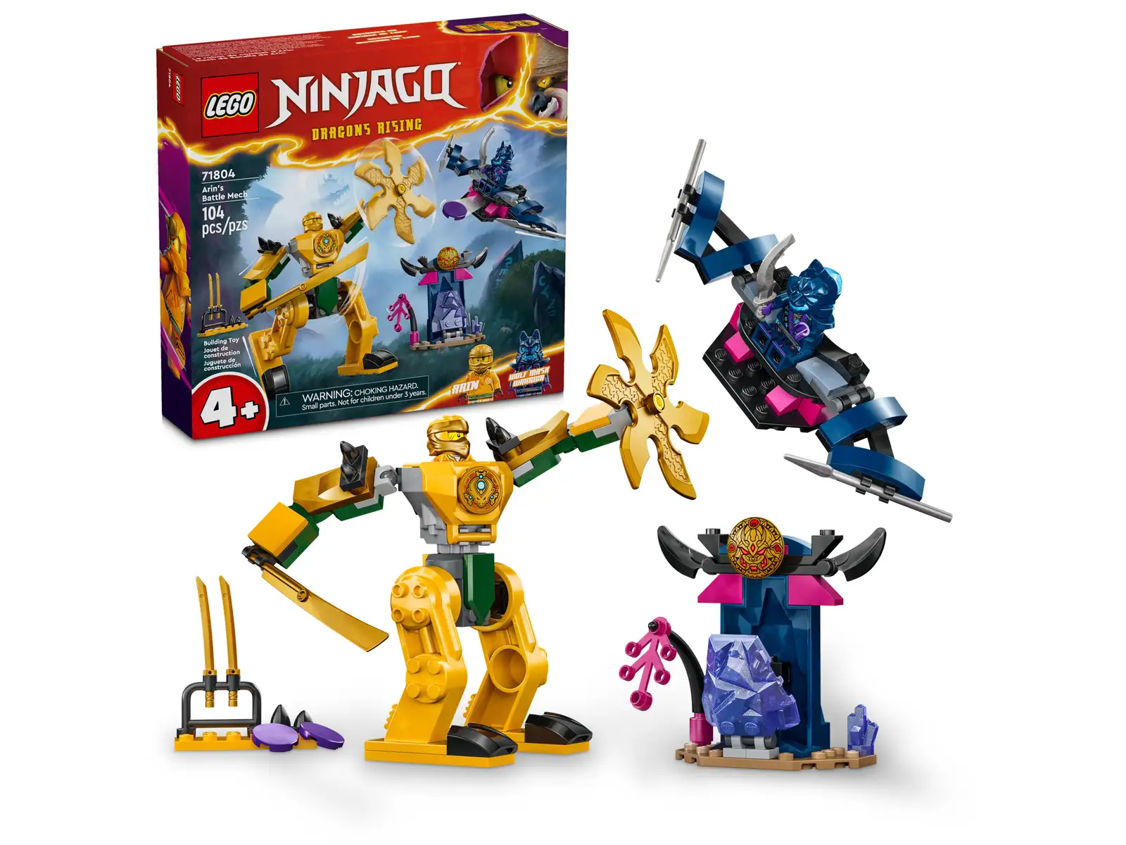 Klocki Lego Ninjago 71804 Mech bojowy Arina, 104 elementy