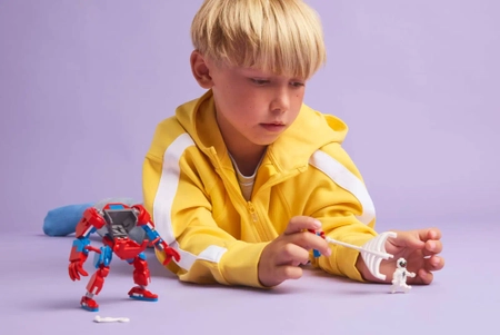 Klocki Lego Marvel Super Heroes 76308 Mech Spider-Mana kontra Anti-Venom, 107 el. w tym 2 minifigurki