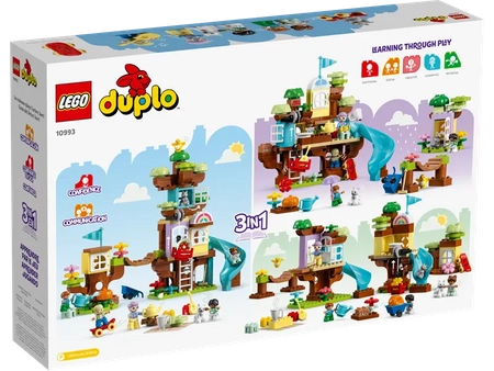 Klocki Lego Duplo 10993 Domek na drzewie 3 w 1, 126 elementów, oryginalne, wysoka jakość, idealne dla dzieci 3+