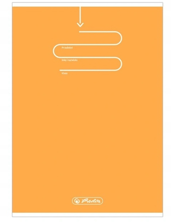 Herlitz, Zeszyt w kratkę, format A5, 60 kartek, Pomarańczowa okładka, seria Color Blocking, gramatura 70g