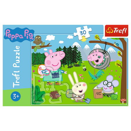 Świnka Peppa, Puzzle dla dzieci, Piknik pod lasem, 30 el.
