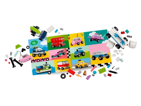 Klocki Lego Classic 11036 Kreatywne pojazdy, 900 elementów, oryginalne klocki, dla dzieci 5+, super pomysł na prezent