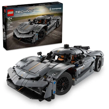 Klocki Lego Technic 42173  Szary hipersamochód Koenigsegg Jesko Absolut, 801 elementów, oryginalne Lego dla dzieci 10+