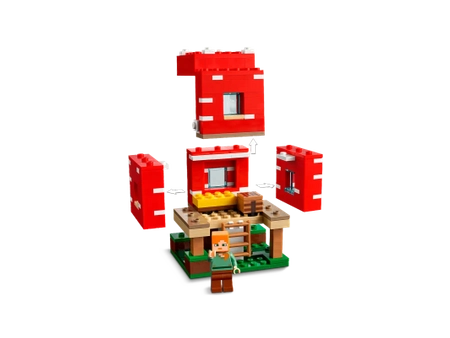 Klocki Lego MINECRAFT 21179 Dom w grzybie, 272 elementy, oryginalne klocki, zestaw dla fanów gry i nie tylko, wiek 8+