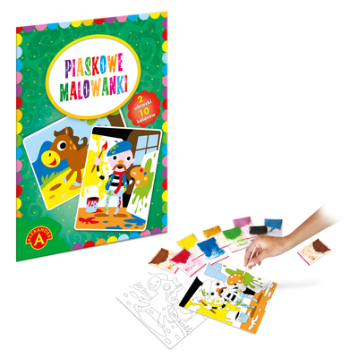 Piaskowe malowanki: malarz i konik BL