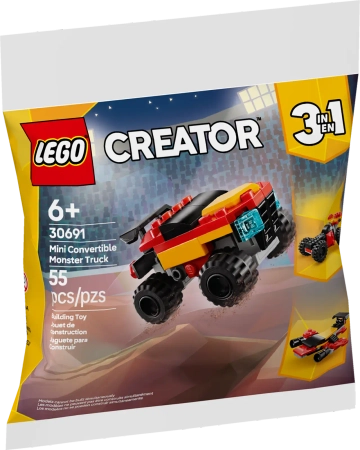 Lego Creator 30691 Mały monster truck do przebudowania, 55 el., wiek dziecka 6 lat+