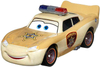 Mattel, Cars, Auta w trasie, resorak samochodzik z bajki, Zygzak McQueen Zastępca Szeryfa, wykonany z metalu i plastiku, wiek dziecka 3+