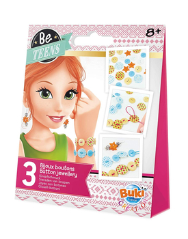 Buki Be Teens, Biżuteria z guzików - zestaw kreatywny BE301