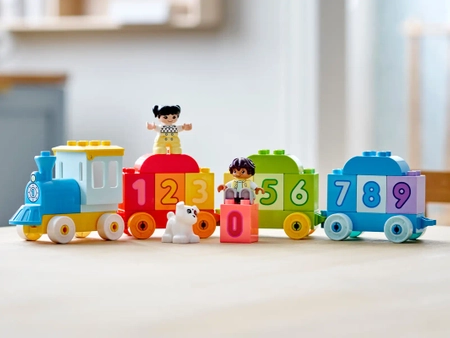 Klocki Lego Duplo 10954 Pociąg z cyferkami — nauka liczenia; 23 elementy, oryginalne klocki, szybka wysyłka, wiek dziecka 1,5+