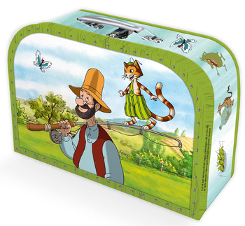 Pettson i Findus, Średnia walizeczka dla dzieci 24 x 17 cm, wysoka jakość, oryginalny produkt na licencji z bajki, idealny do przechowywania dziecięcych skarbów