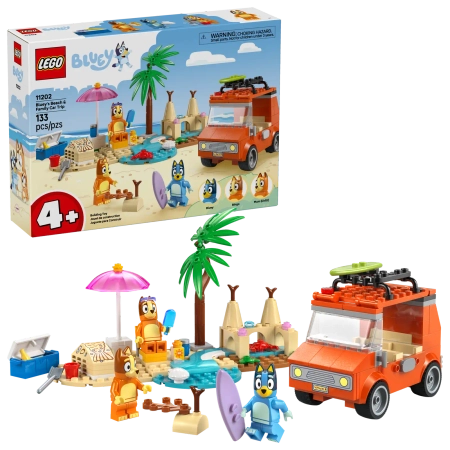 Klocki Lego Bluey 11202 Blue i rodzinna wycieczka samochodem, 133 el. wiek dzieci 4+
