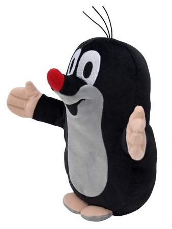 MU Brno, Krecik, Maskotka pluszowa bardzo miękka może służyć jako mini poduszka pluszowa, 25 cm, oryginalny pluszak na licencji Zdenka Milera