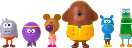 Golden Bear, Hey Duggee, Figurki z bajki, Zestaw 6 figurek, produkt oryginalny, renomowany producent, zabawka licencyjna