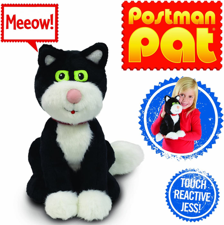 Character, Listonosz Pat, Maskotka Interaktywna kot Jess, 24 cm, reaguje na dotyk