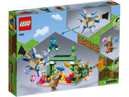 Klocki Lego Minecraft 21180, Walka ze strażnikami, 255 el., dla fanów gry w wieku 8+