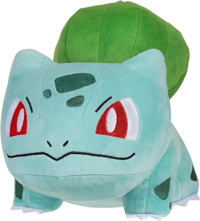 Pokemon, Maskotka pluszowa niebiesko zielony Balbasaur, 20 cm, oryginalna zabawka, solidny pluszak, bardzo miły w dotyku, producent Jazwares, wiek dziecka 2+