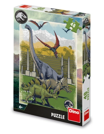 Dino Toys, Jurassic World, Puzzle Dinozaury, 48 el.