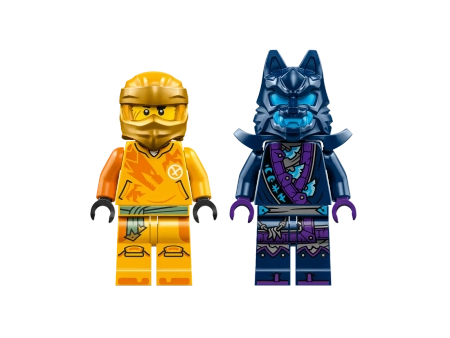 Klocki Lego Ninjago 71804 Mech bojowy Arina, 104 elementy, oryginalne klocki, figurka ninja i figura wojownika Wilczej Maski, dla czterolatków i starszych