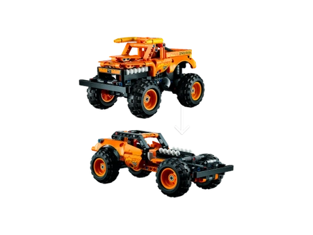 Klocki Lego Technic 42135 Monster Jam El Toro Loco, 247 el., samochód monster truck 2 w 1, napęd typu pull-back, można przebudować na terenową wyścigówkę, wiek dziecka 7 lat+