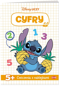Książka Disney Uczy Cyfry Stitch Nauka Liczenia dla Dzieci