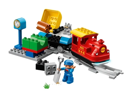 Klocki Lego Duplo 10874 Pociąg parowy, 59 elementów, oryginalne, idealne dla dzieci w wieku 2-5 lat