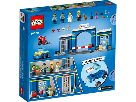 Klocki Lego City 60370 Posterunek policji - pościg, 172 elementy, dla dzieci 4+, idealne jako prezent dla chłopca