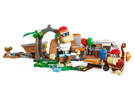 Klocki Lego Super Mario 71425 Przejażdżka wagonikiem Diddy Konga — zestaw rozszerzający, 1157 el. duży zestaw, oryginalne klocki, wiek dziecka 8+