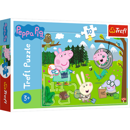 Świnka Peppa, Puzzle dla dzieci, Piknik pod lasem, 30 el.