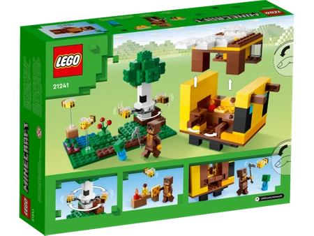 Klocki Lego Minecraft 21241 Pszczeli ul, 254 elementy, wprost z popularnej gry, oryginalne klocki, wysoka jakość, dla dzieci w wieku 8+