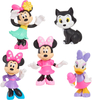 Myszka Minnie, Zestaw figurki Minnie w trzech wersja, Daisy i kotek, wysokość od 4 do 7 cm