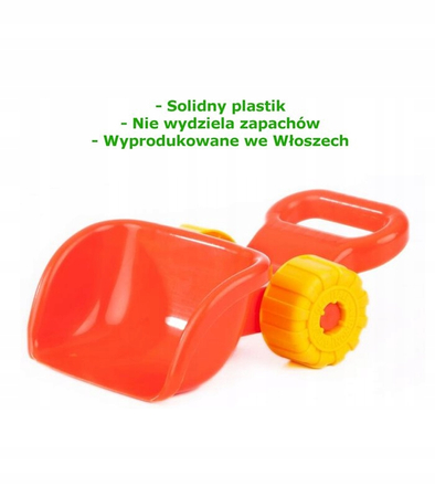 Androni, Zabawki do piasku - Łopatka Buldożer - 90, wyprodukowano we Włoszech, wysoka jakość plastiku