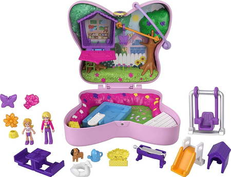 Polly Pocket - Motylkowe pudełko z ogrodem, GTN21, Mattel