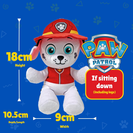Psi Patrol, Beanie Babies, Maskotka pluszowa piesek Marshall, 20 cm