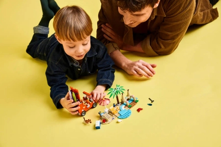 Klocki Lego Bluey 11202 Blue i rodzinna wycieczka samochodem, 133 el. wiek dzieci 4+