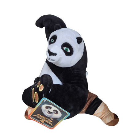 Kung Fu Panda 4, maskotka pluszowa PO w pozycji do walki, 29 cm, oryginalna, pomysł na prezent, miły plusz, dla dzieci w każdym wieku