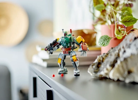 Klocki Lego Star Wars 75369 Mech Boby Fetta, 155 elementów, mini figurka Boby z blasterem, mech, super prezent dla miłośników Gwiezdnych Wojen, oryginalne klocki Lego, wiek dziecka 6+