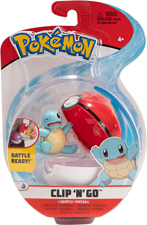 Pokemon, Zestaw Clip 'N' Go, Figurka Squirtle i pokeball